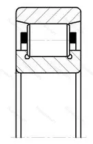 Подшипник  N 410 (2410) размер 50x130x31