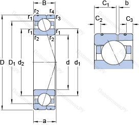 Подшипник 7030 ACD/HCP 4AL в Перми