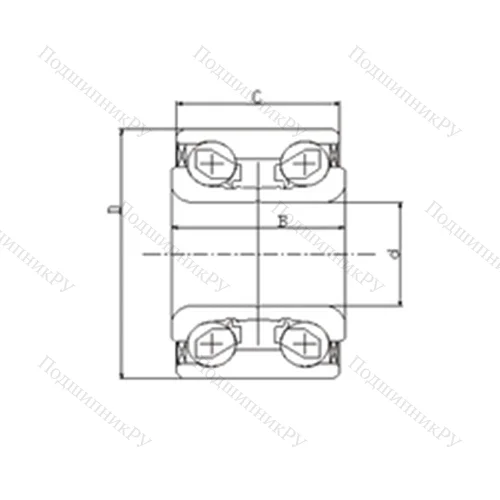 Подшипник роликовый радиально-упорный IJ 231003 от производителя  ILJIN Подшипник роликовый радиально-упорный IJ 231003 от производителя  ILJIN