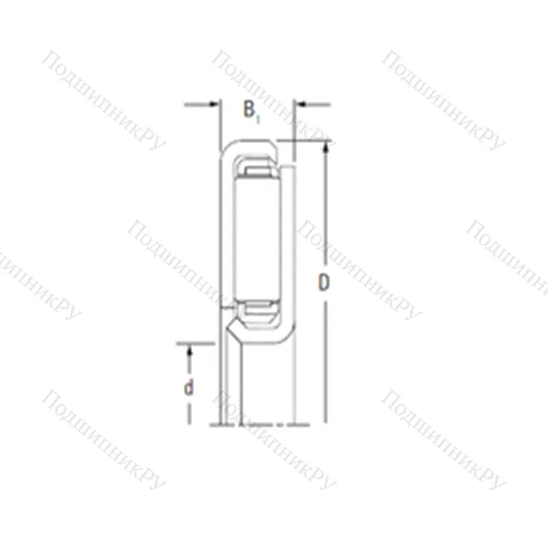 Подшипник игольчатый упорный FNTKF-5380