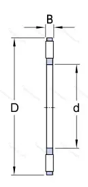 Подшипник  999108 (K 81108TN) размер 40x60x6