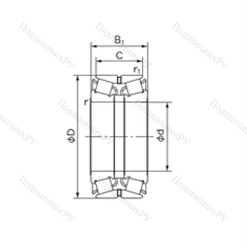 Подшипник роликовый радиально-упорный 65KDE 13