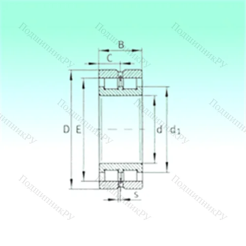 Подшипник роликовый радиальный SL 024936 от производителя  NBS