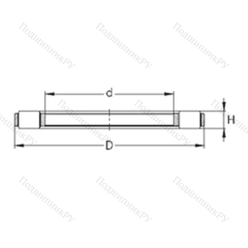 Подшипник роликовый упорный K 81216-TVPB от производителя  NKE Подшипник роликовый упорный K 81216-TVPB от производителя  NKE