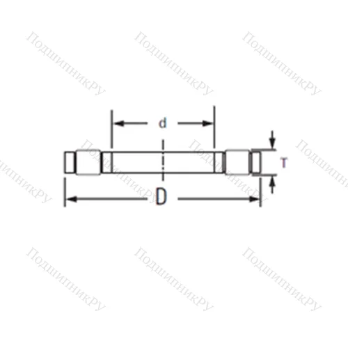 Подшипник роликовый упорный K.81102LPB от производителя  TIMKEN Подшипник роликовый упорный K.81102LPB от производителя  TIMKEN