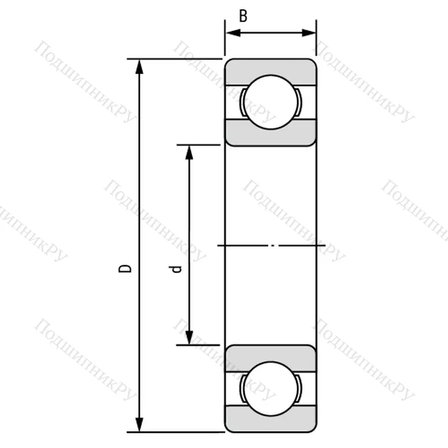 Подшипник  1000082 (682) размер 2x5x1,5