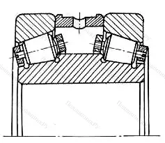 Модификация подшипника 847951М размер 254,025x422,325x171,2