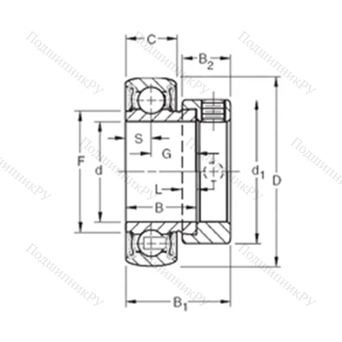 Подшипник шариковый радиальный RAL 009NPPB от производителя  TIMKEN