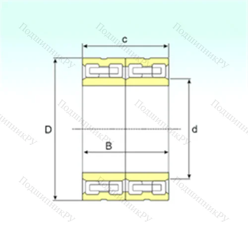 Подшипник роликовый радиальный FCD 132164440 от производителя  ISB
