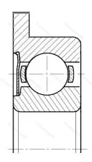 Модификация подшипника 4-3860006 размер 6x10/11,5x3,5 от производителя  ГПЗ-200 Модификация подшипника 4-3860006 размер 6x10/11,5x3,5 от производителя  ГПЗ-200