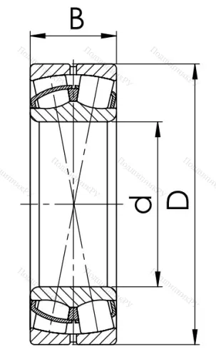 Сферический роликовый подшипник 53511 АН (22211 CCW 33) в Перми