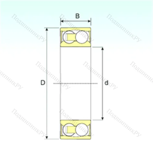 Подшипник шариковый радиальный самоцентрирующийся 2207-2RSTN 9