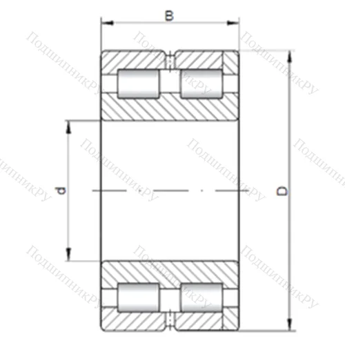 Подшипник роликовый радиальный NNC 4912 V от производителя  CX