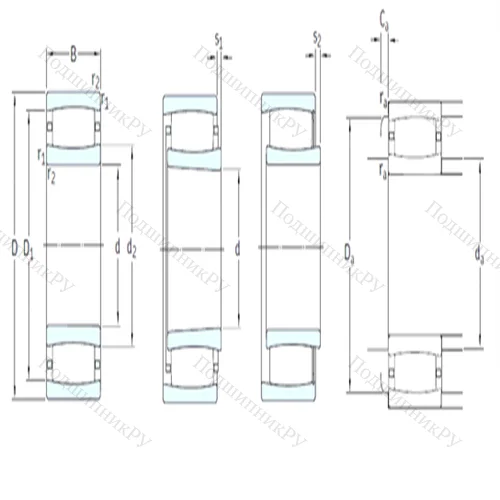 Подшипник роликовый тороидальный C 31/630MB от производителя  SKF