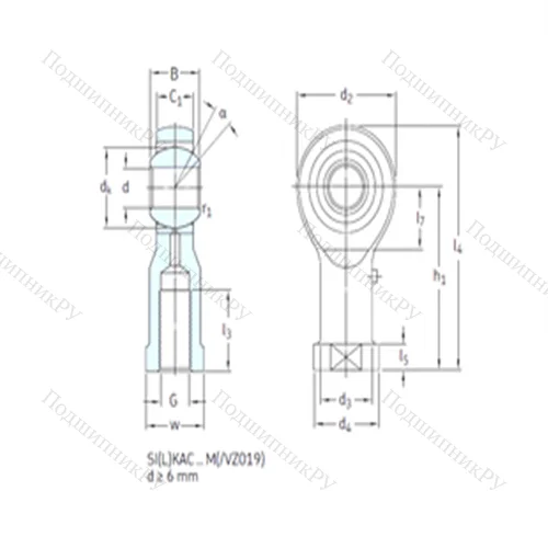 Подшипник скольжения сферический SILKAC 18M