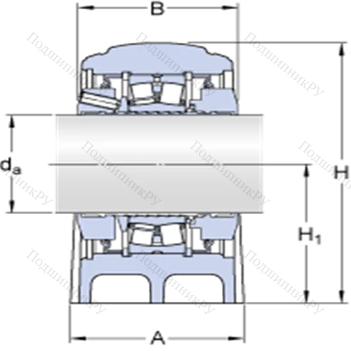 Стационарные роликоподшипниковые узлы ( ConCentra, для метрических валов) SYNT 100 FW