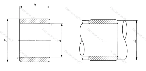 Игольчатый подшипник подшипник IRT 1222 (IKO) от производителя  IKO