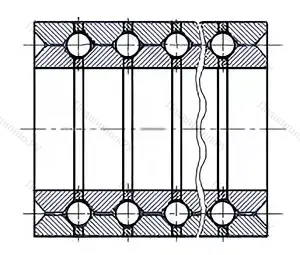Модификация подшипника 128916М размер 80x148x363