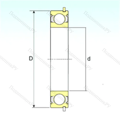 Подшипник шариковый радиальный 6205-ZZNR