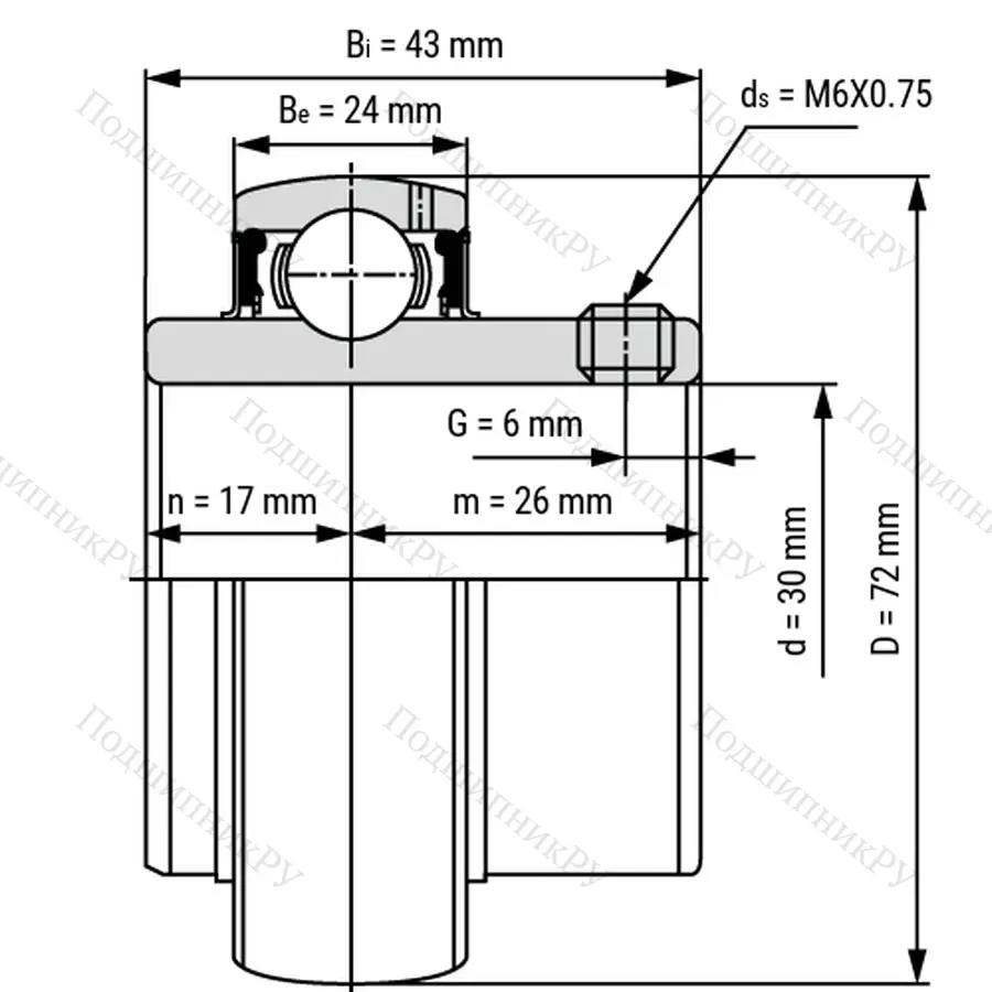 Радиальный шариковый подшипник