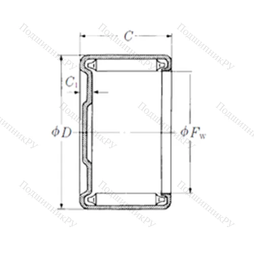 Подшипник игольчатый радиальный M-1681