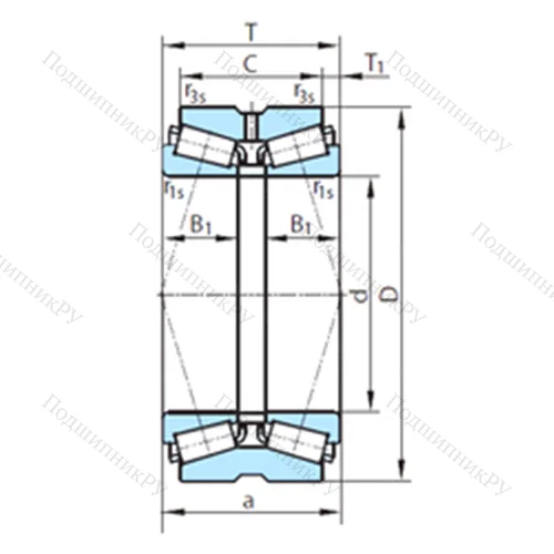 Подшипник роликовый радиально-упорный PSL 612-38 от производителя  PSL