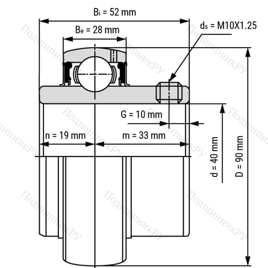 Радиальный шариковый подшипник