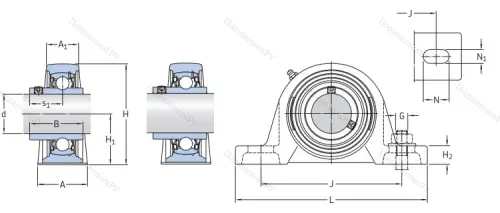 Подшипниковый узел SY 60 TR в Перми