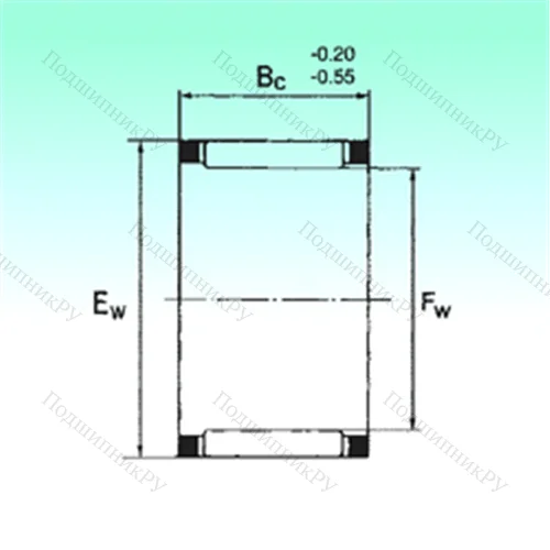 Подшипник игольчатый радиальный KZK 32x40x22 от производителя  NBS