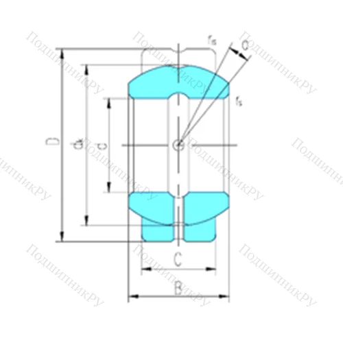 Подшипник скольжения сферический GEGZ 63ES от производителя  LS