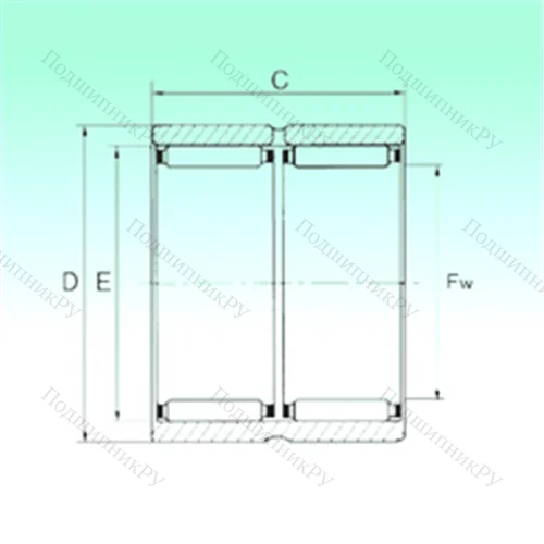 Подшипник игольчатый радиальный RNAO 16x24x20 - ZW