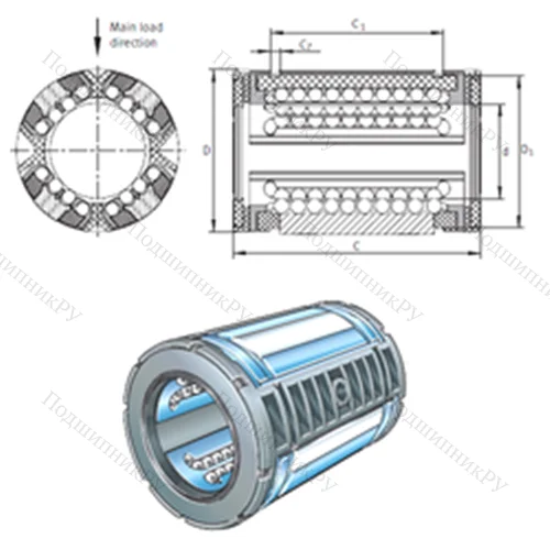 Подшипник шариковый линейный
