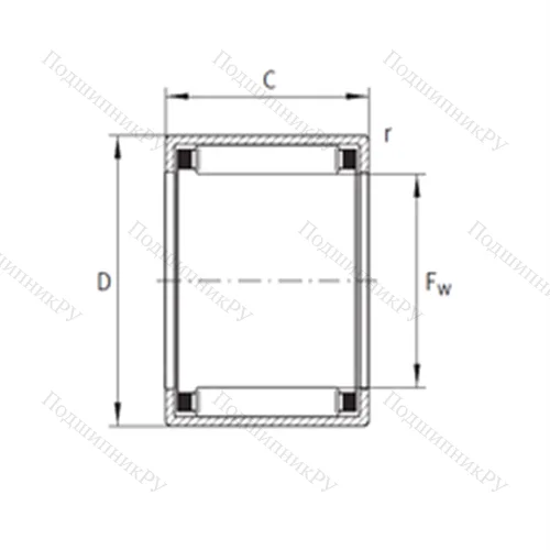 Подшипник игольчатый радиальный SCE 3220
