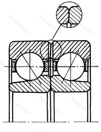 Подшипник  336203 размер 17x40x24 от производителя  ГПЗ-4 Подшипник  336203 размер 17x40x24 от производителя  ГПЗ-4