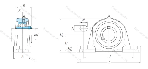 Подшипниковый узел UCP 206 J в Перми