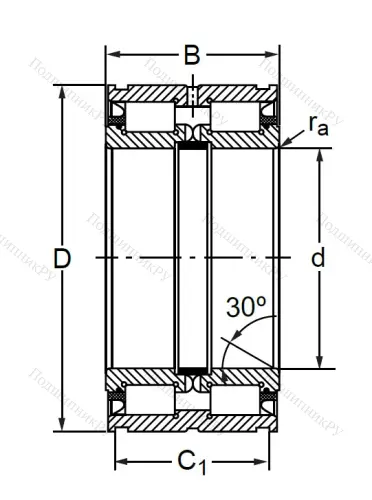 Двухрядный роликовый подшипник SL 04 5026 PP 2NR в Перми
