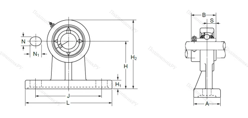 Подшипниковый узел UCPH 205 (UCHP 205) в Перми