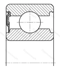 Модификация подшипника 20703 размер 17x40x14 ГПЗ-800