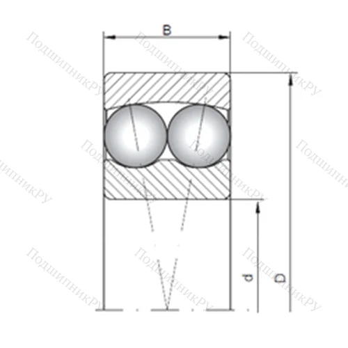 Подшипник шариковый радиальный самоцентрирующийся 1408 от производителя  CX Подшипник шариковый радиальный самоцентрирующийся 1408 от производителя  CX