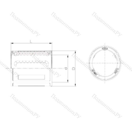 Подшипник шариковый линейный CLB 12 от производителя  Samick