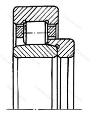 Модификация подшипника 52618ЛМ размер 90x190x64 от производителя  ЕПК