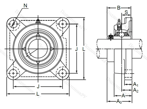 Подшипниковый корпус  F 204 в Перми