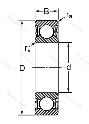 Шариковый однорядный подшипник 76-180315 (6315 2RSC 3) в Перми