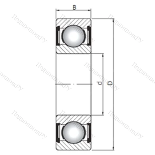 Подшипник шариковый радиальный 6013 ZZ от производителя  CX