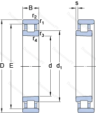 Подшипник N 1008 KPHA/HC 5SP
