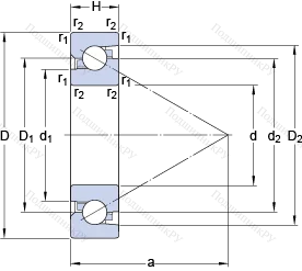 Подшипник BSD 55120 C