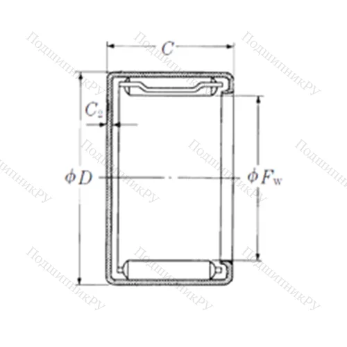 Подшипник игольчатый радиальный MFJL-5012L