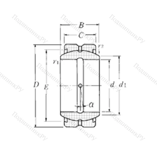 Подшипник скольжения сферический SA 1-40B