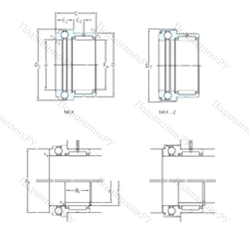 Подшипник комбинированный NKX 10ZTN от производителя  SKF