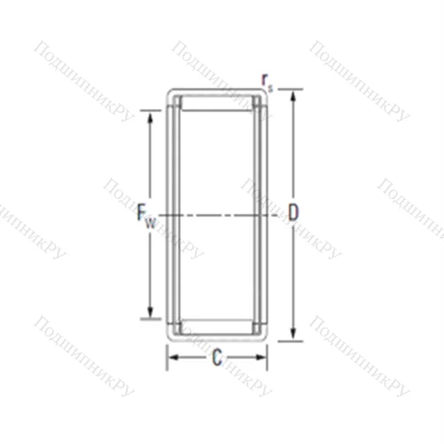 Подшипник игольчатый радиальный HK 2820